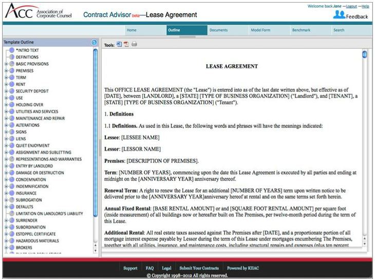 New Contract Drafting Tool: ACC Contract Advisor