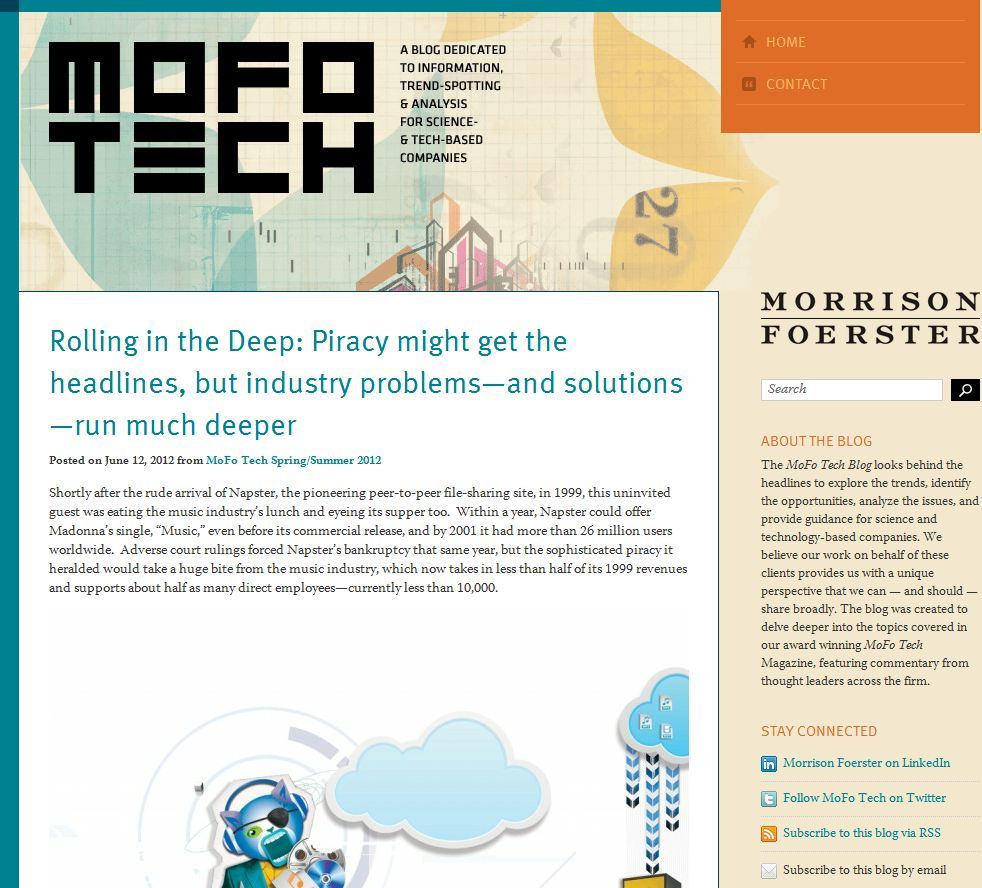 MoFo&#8217;s IP Group Launches Tech Blog