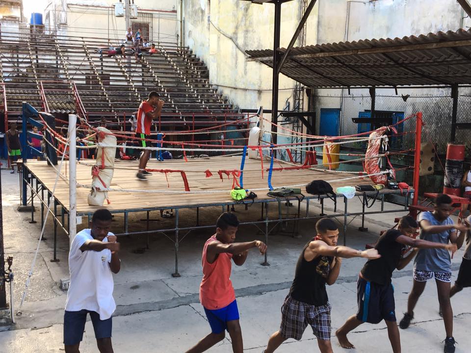 Boxing ring in Havana.