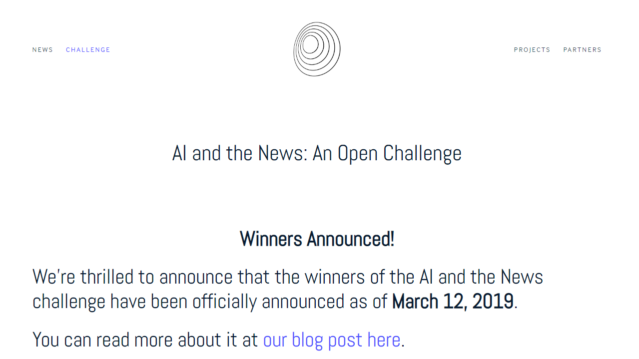 Legal Tool Among Winners Of Knight Foundation &#8216;AI and the News&#8217; Challenge