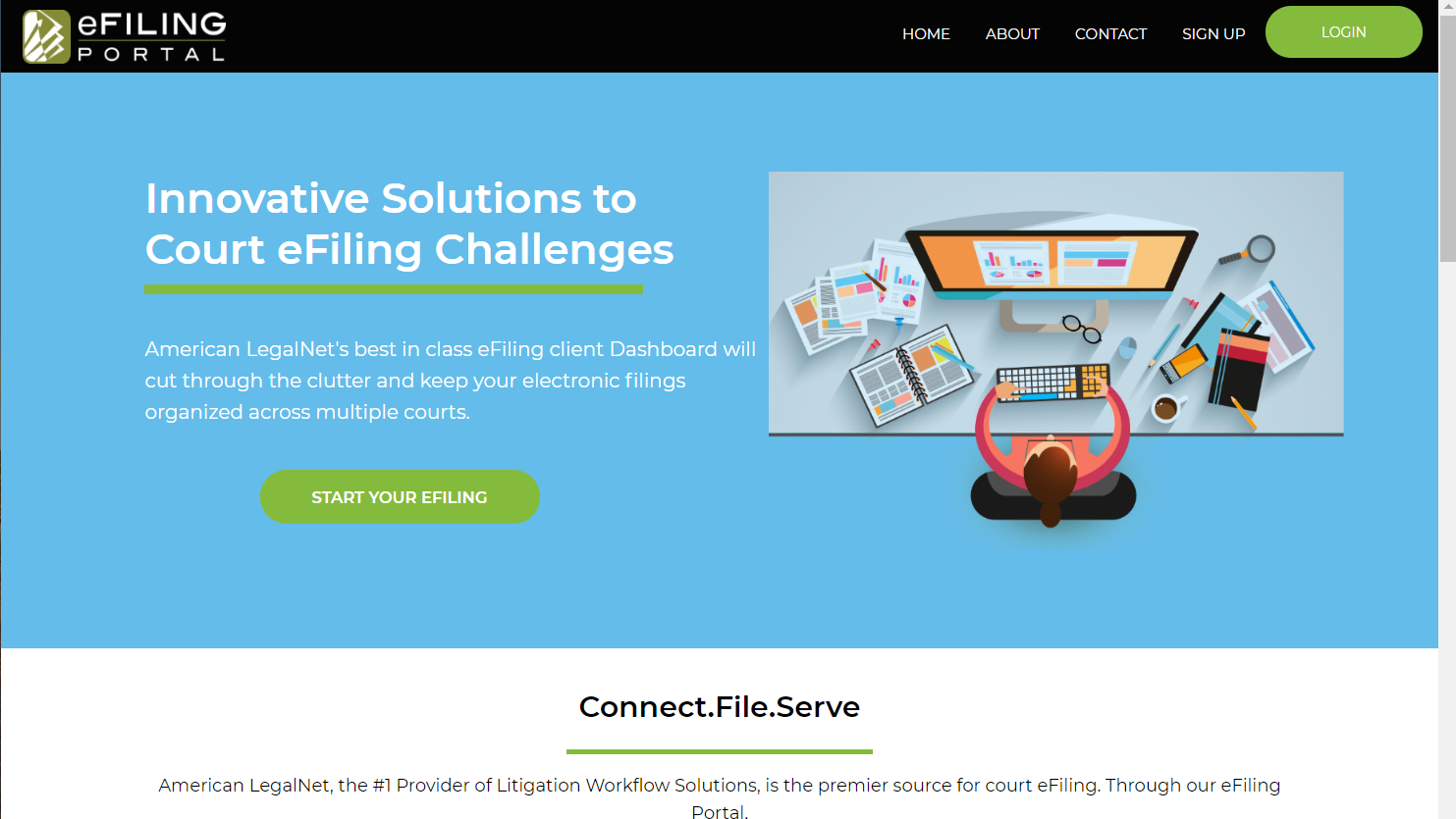 New &#8216;eFiling Portal&#8217; Provides Single Sign-On and Interface to Manage Filings in Multiple Courts