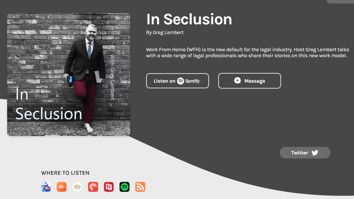 New Daily Podcast Features Legal Professionals &#8216;In Seclusion&#8217;