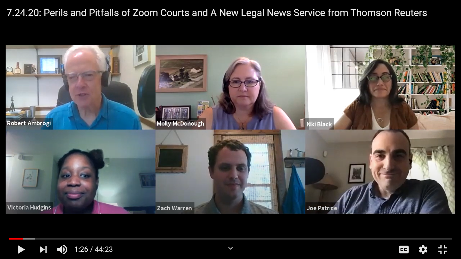 ICYMI: Legaltech Week Journalists&#8217; Roundtable for 7.24.20 &#8211; Pitfalls of Zoom Courts, New Legal News Service, and More