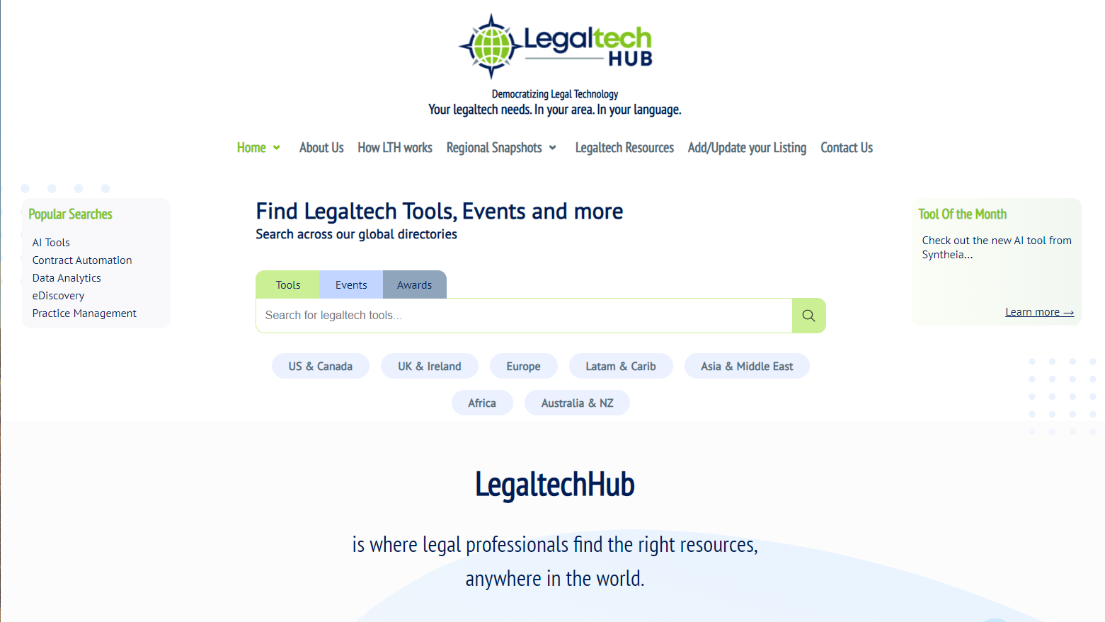 Launching Today: A Global Directory of Legaltech Products and Resources