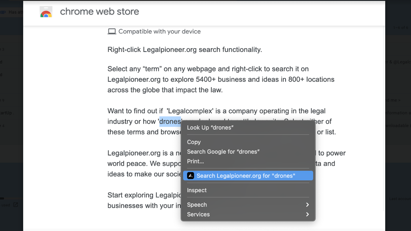 Chrome Extension Searches Thousands Of Legal Tech Companies and Products