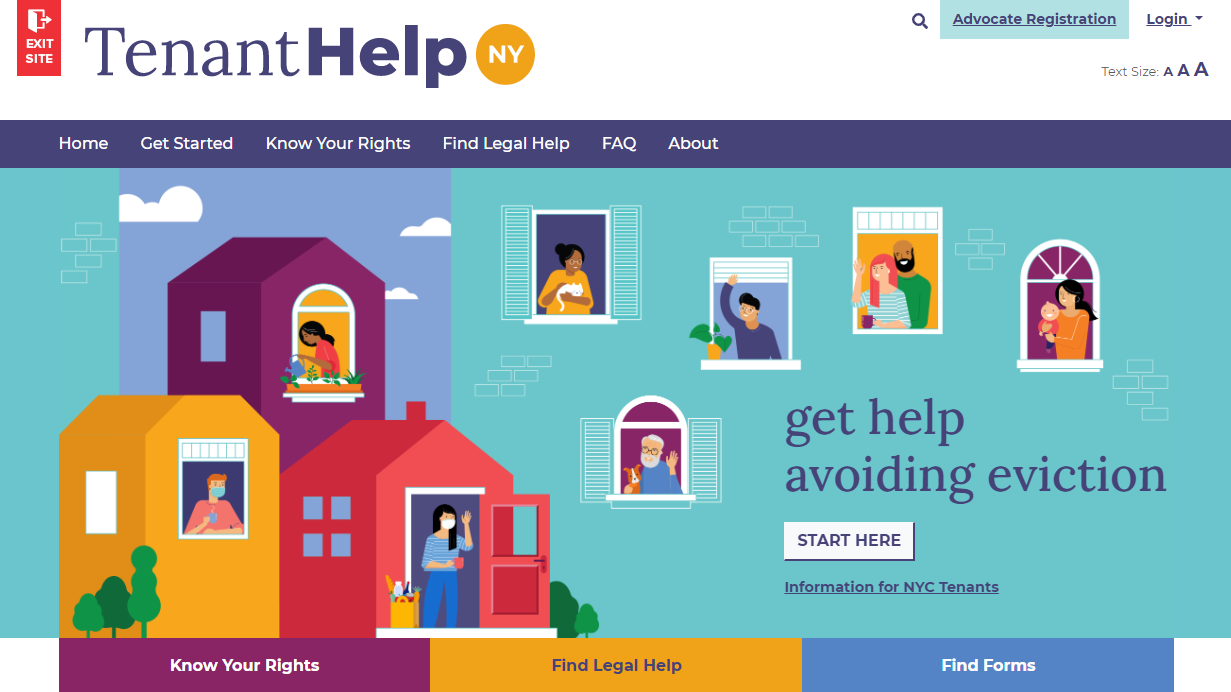 Pro Bono Net and Legal Aid Groups Partner To Launch Eviction Resource For N.Y. Tenants