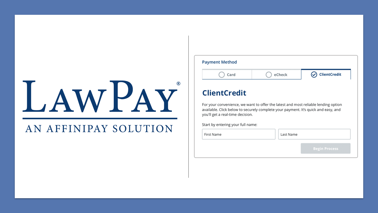 LawPay&#8217;s New ClientCredit Option Allows Clients to &#8216;Buy Now, Pay Later&#8217;