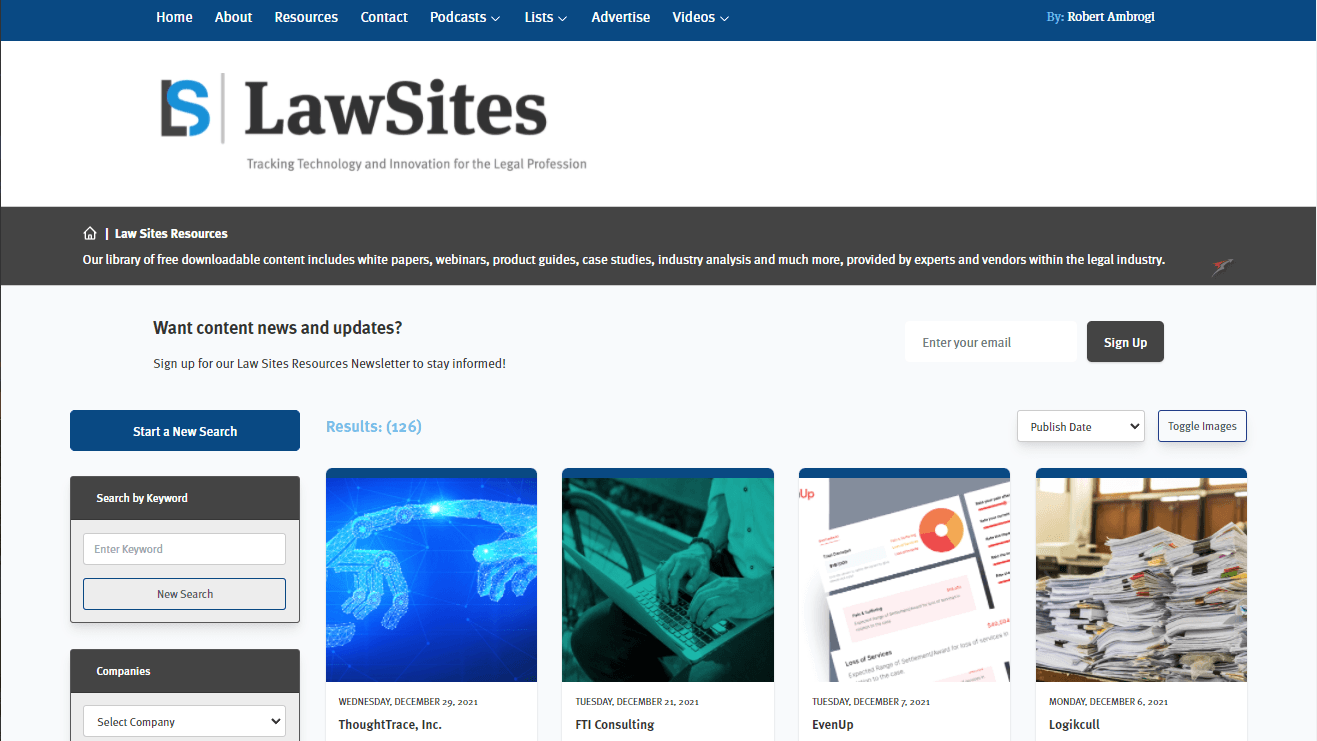 The Year&#8217;s Top Downloads from the LawSites Resource Center