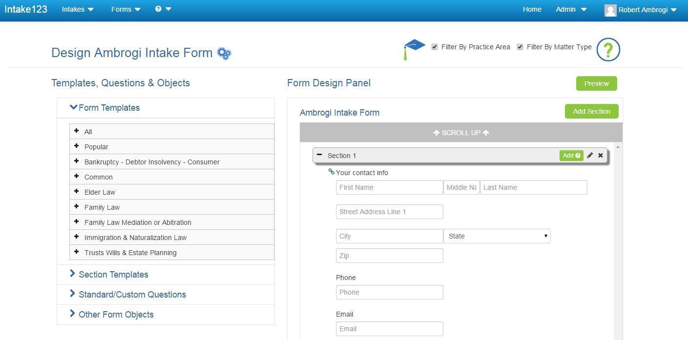 web template legal form